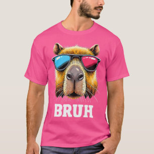 Bruh Capybara Grappig Gezegde Meisjes n Jongens Sc T-shirt