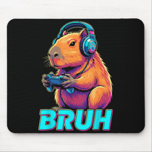 Bruh Capybara Grappige Videospellen Capybaras Muismat