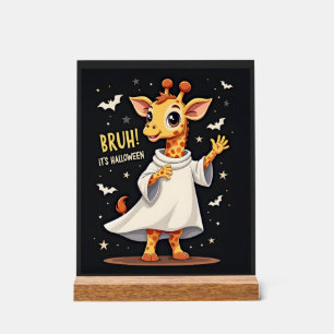 Bruh C'est Halloween Drôle Dabbing Fantôme Girafe