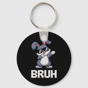 Bruh Dabbing Konijn Bunny Gelukkig Pasen Dag Ei Jo Sleutelhanger
