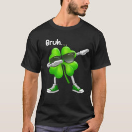 Bruh Dabbing Shamrock - Grappige St Patrick's Day T-shirt