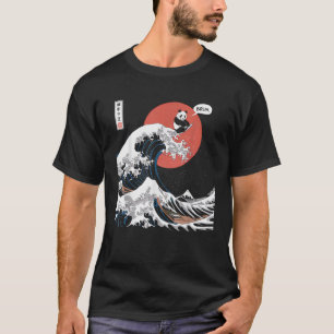 Bruh De Grote Golf Kanagawa Grappige Japanse Surfe T-shirt