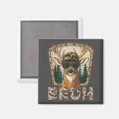 Bruh Deer Hunter Funny Deer Hunting Camo Men Teens Magneet (Voorkant / Achterkant)