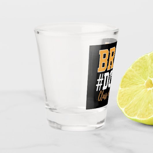 Bruh Done Class of 2025 Afstuderen Afstuderen Shot Glas (Links)