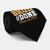 Bruh Done Class of 2025 Afstuderen Afstuderen Stropdas (Opgerold)