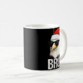 Bruh Eagle Christmas Funny Xmas For Mens Boys Koffiemok (Voorkant rechts)