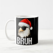 Bruh Eagle Christmas Funny Xmas For Mens Boys Koffiemok (Links)