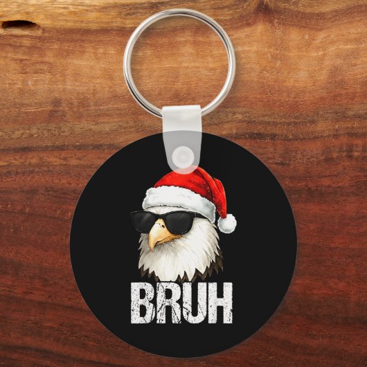 Bruh Eagle Christmas Funny Xmas For Mens Boys Sleutelhanger (Voorkant)