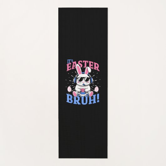 Bruh Easter Bunny Gamer Gaming Videogames Mannen B Yogamat (Voorkant)