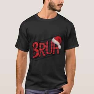 Bruh Funny Christmas Plaid Tiener Jongens Kinder X T-shirt