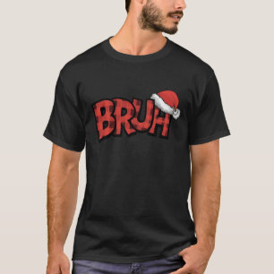 Bruh Funny Christmas Plaid Tiener Jongens Kinder X T-shirt