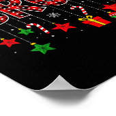 Bruh Funny Christmas Red Plaid Teens Boys Kids Xma Poster (Hoek)