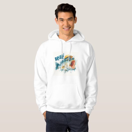BRUH Funny Fish Meme | Cool Vissen Humor T-shirt (Voorkant volledig)