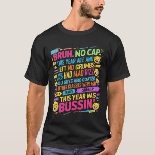 Bruh geen Pet dit jaar Ate liet geen kruimels laat T-shirt