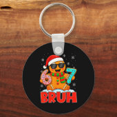Bruh Gingerbread Six Seven 67 Ice Cream Drip Chris Sleutelhanger (Voorkant)