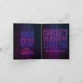 Bruh Het is je verjaardag Neon Pizza Party Kaart (Binnen)