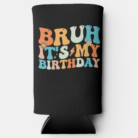 Bruh het is mijn verjaardag Groovy Retro (Voorkant)