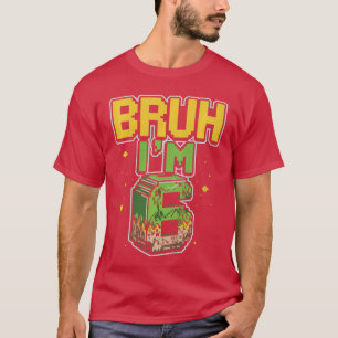 Bruh het is mijn verjaardag Jongens Grappige Piel T-shirt