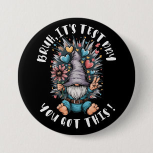 Bruh het is toetsdag je kan dit grappige school mo ronde button 7,6 cm