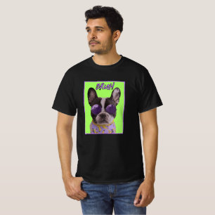 BRUH Hond Met Zonnebril & Banaan Bandana T-Shirt