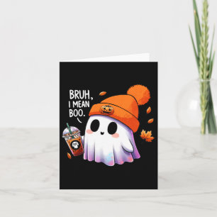 Bruh Ik bedoel Boo Funny Halloween Kostuums Mannen Kaart