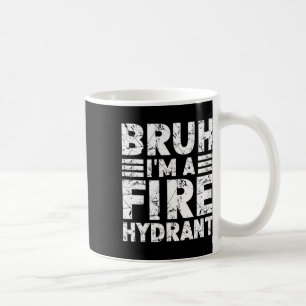 Bruh ik ben een brandkraan kostuum Halloween Fire Koffiemok