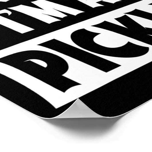 Bruh Ik ben een Pickle Funny Lazy Halloween kostuu Poster (Hoek)