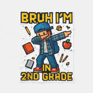 Bruh Ik ben in 2e klas grappig dabbing gamer CK na Fleece Deken