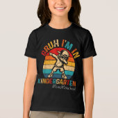 Bruh I'm In Kindergarten Dabbing Boy First day Of Tri-Blend Shirt (Voorkant)