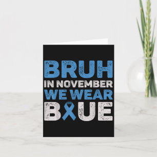Bruh in november dragen we blauwe diabetes bewustz kaart