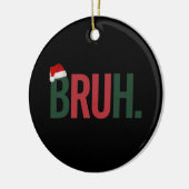 Bruh kerstcadeaus voor hem haar moeder papa broos keramisch ornament (Links)