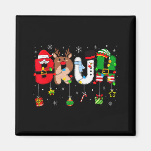 Bruh Kerstmis Kinderen Tiener Jongens Grappige Ker Magneet
