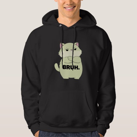 Bruh Kitty Hoodie (Voorkant)