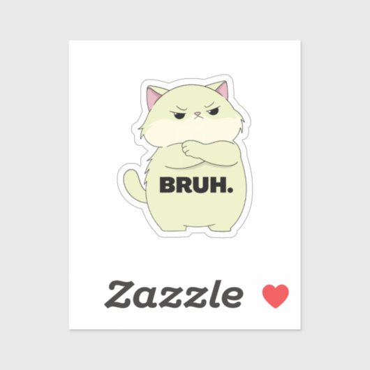 Bruh Kitty Sticker (Vel)
