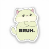 Bruh Kitty Sticker (Voorkant)