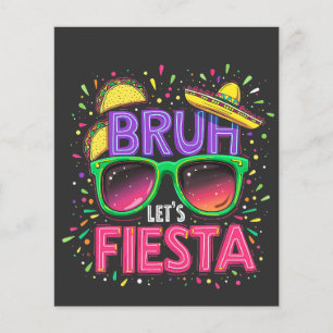 Bruh, laten we Fiesta Cinco de Mayo Mexicaanse cul Flyer
