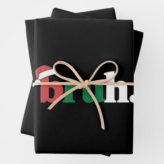 Bruh Meme Grappig Gezegde Bro Groet Kerstmis Inpakpapier Vel (In situ)