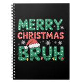 Bruh Meme Grappig Gezegde Bro Groet Kerstmis Notitieboek (Voorkant)