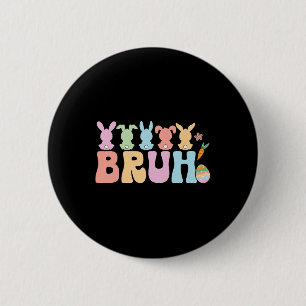 Bruh Meme Grappig Gezegde Bro Groet Tiener Jongens Ronde Button 5,7 Cm