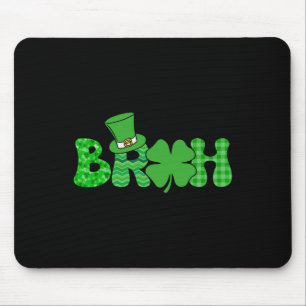 Bruh Meme Grappige St. Patrick's Dag Shamrock Iers Muismat