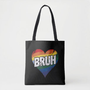 Bruh Meme Grappige Zin Bro Groet Gay LGBT Trots Draagtas