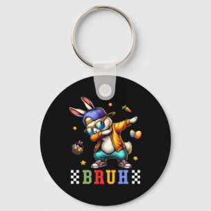 Bruh Meme Paasdag Funny Bunny Eggs Tiener Boys K Sleutelhanger