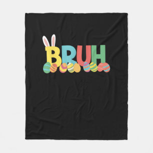 Bruh Paashaas Schattigee meme voor kinderen _11 Fleece Deken