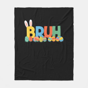 Bruh Paashaas Schattigee meme voor kinderen _9 Fleece Deken