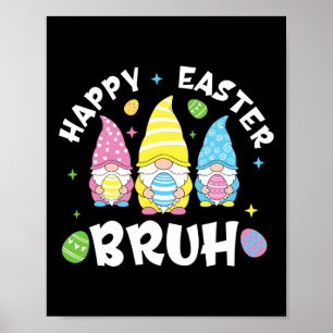 Bruh Pasen Grappig Konijn Konijn Gelukkig Pasen Gn Poster