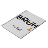 Bruh Puzzle Carnet enseignant personnalisé (Côté gauche)