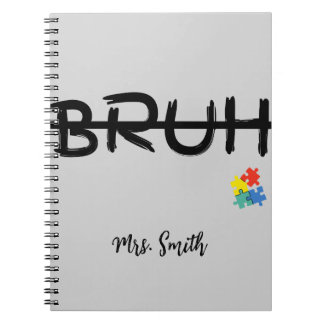 Bruh Puzzle Carnet enseignant personnalisé