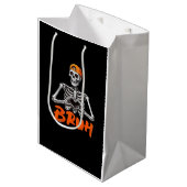 Bruh Skeleton Hand Hart Halloween Kostuums Mannen Medium Cadeauzakje (Voorkant Gekanteld)