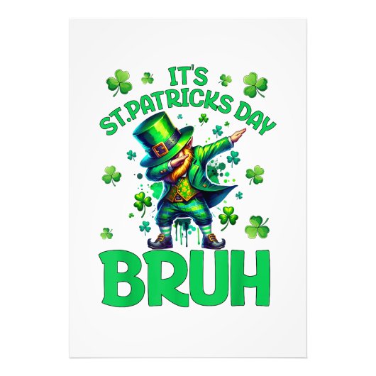 Bruh St. Patrick's Dag Foto Afdruk (Voorkant)
