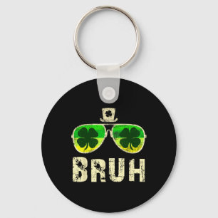 Bruh St. Patrick's Day tieners jongens kinderen Si Sleutelhanger